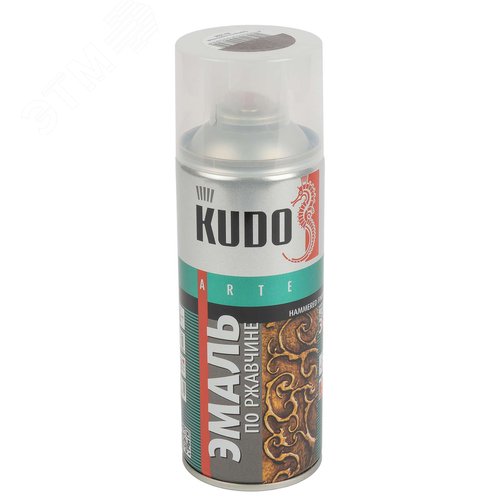 Изображение товара Грунт-эмаль по ржавчине аэрозольная (молотк. эф) серебристо-коричневая (3008), 0,52л (шт)