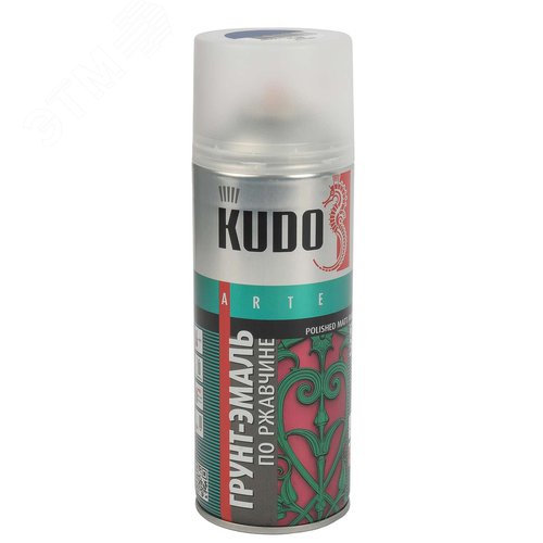 Изображение товара Грунт-эмаль по ржавчине аэрозольная (гладкая матовая) синяя (RAL 5005), 0,52л (шт)