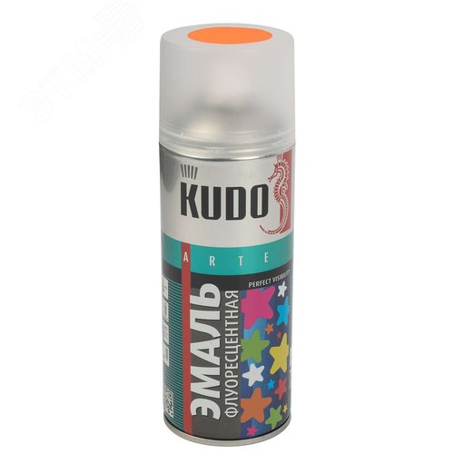 Изображение товара Эмаль аэрозольная флуоресцентная акриловая оранжево-красная (1206), 0,52л (шт)