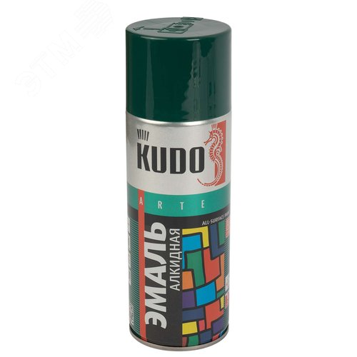 Изображение товара Эмаль аэрозольная темно-зеленая (1007) 0,52л (шт)