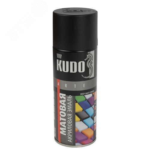 Изображение товара Эмаль аэрозольная акриловая черная матовая (RAL 9005) 0,52л (шт)