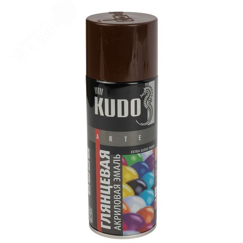 Изображение товара Эмаль аэрозольная акриловая коричневая (RAL 8017), 0,52л (шт)