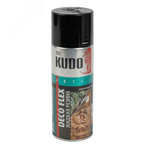 Изображение товара Краска для декоративных работ DECO FLEX (ЖИДКАЯ РЕЗИНА) чёрная, 520 мл (шт)