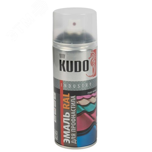 Изображение товара Эмаль аэрозольная для профнастила серый графит (RAL 7024), 520 мл (шт)