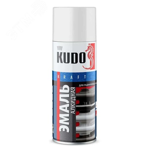 Изображение товара Эмаль для радиаторов аэрозольная алкидная, глянцевая, белая, 0,52л, (шт)