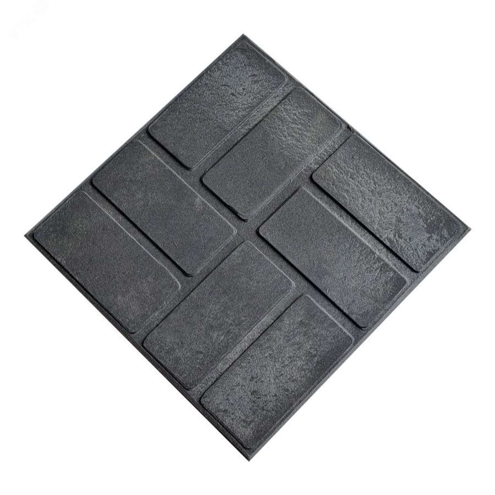 Изображение товара Плитка тротуарная полимерпесчаная 330х330х30 мм графит от NEOКОМПОЗИТ