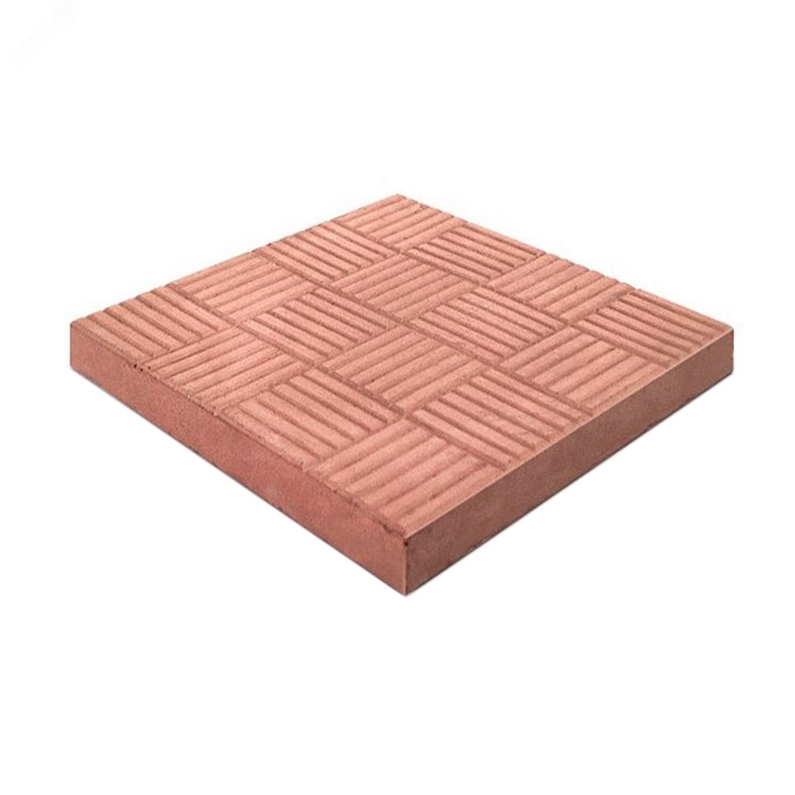 Изображение товара Плитка тротуарная Шахматы Паркет 300х300х30мм красная