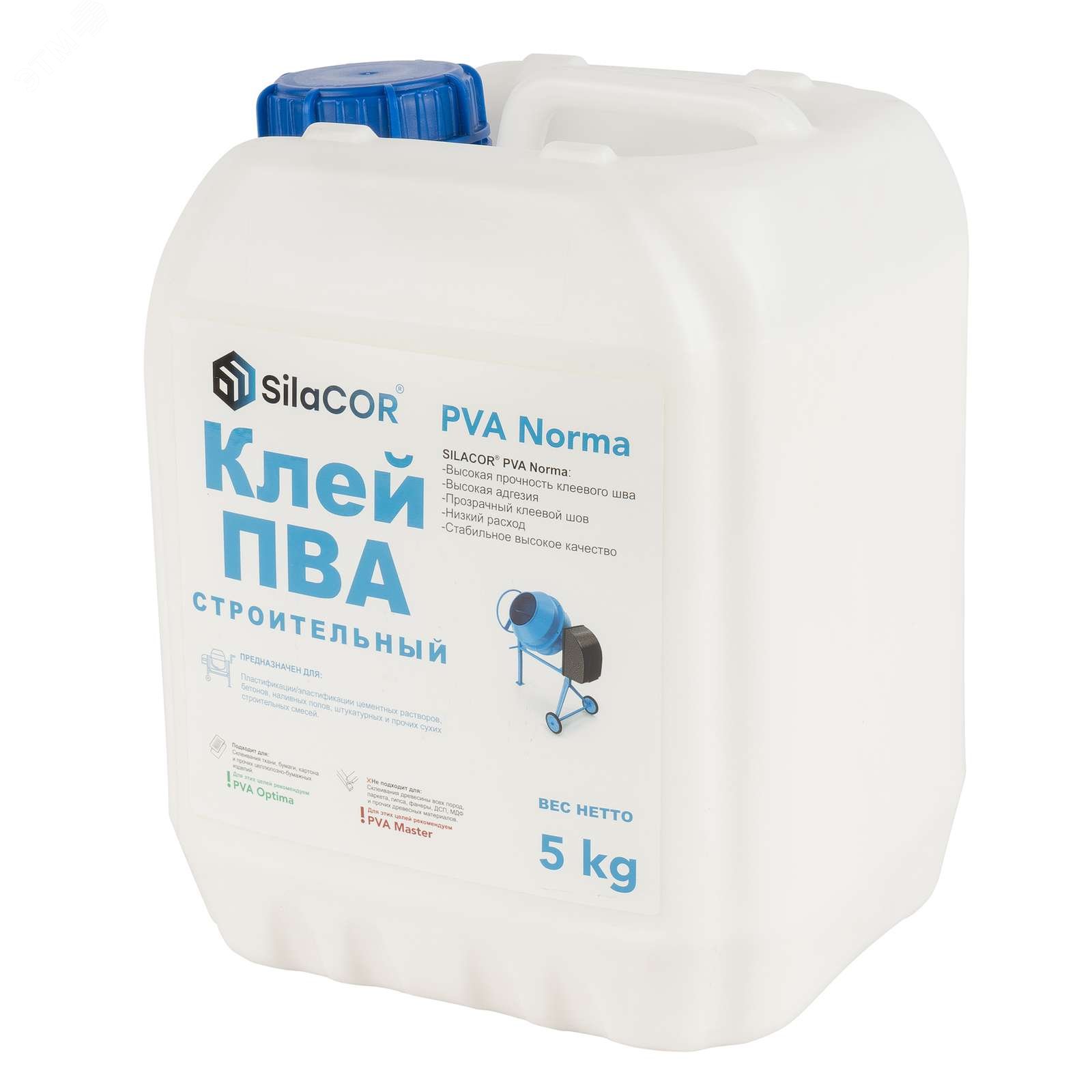 Изображение товара Клей ПВА строительный 5 кг - универсальный для ремонта и строительства