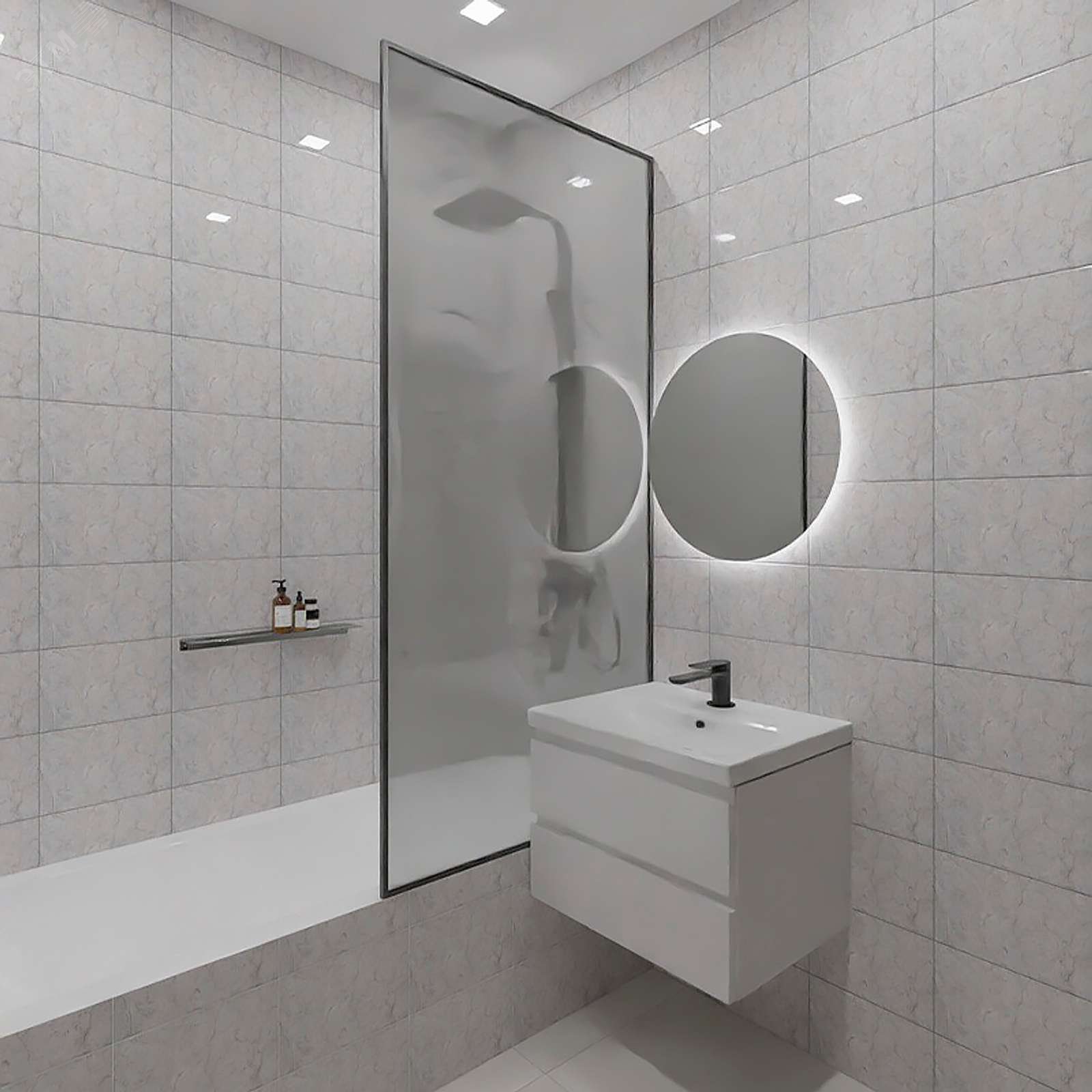 Изображение товара Облицовочная керамическая плитка Ладога 200х300 мм голубая упаковка