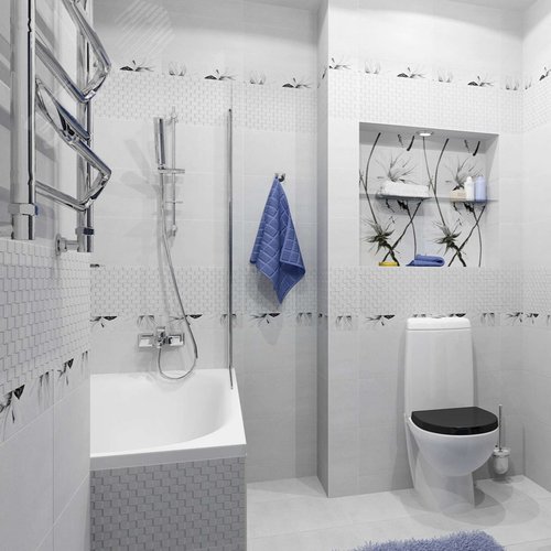 Изображение товара Плитка облицовочная Карьте верх 01 250х400мм, серый (упак)