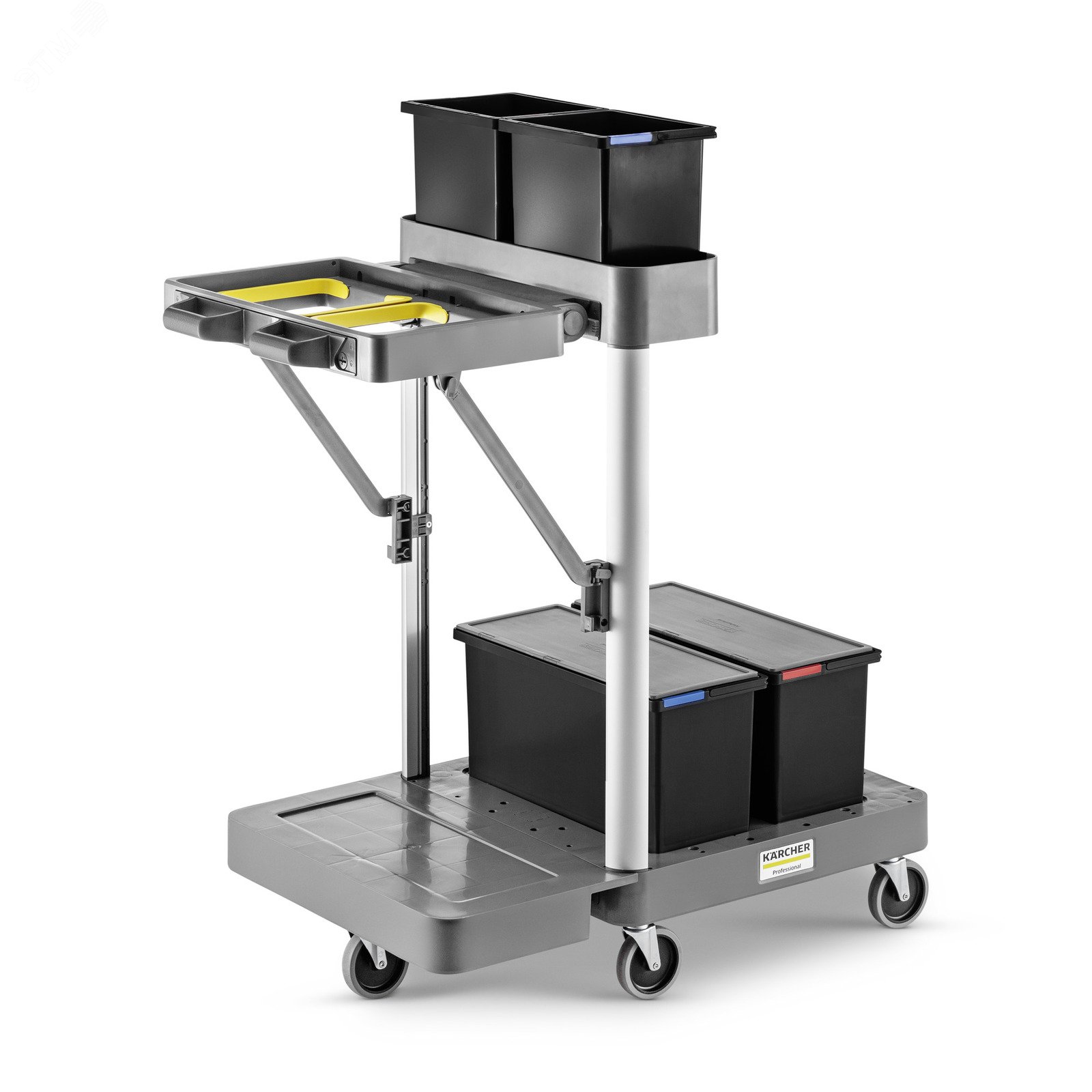 Изображение товара Тележка FlexoMate Swift 50/P для уборки с ведрами и системой хранения