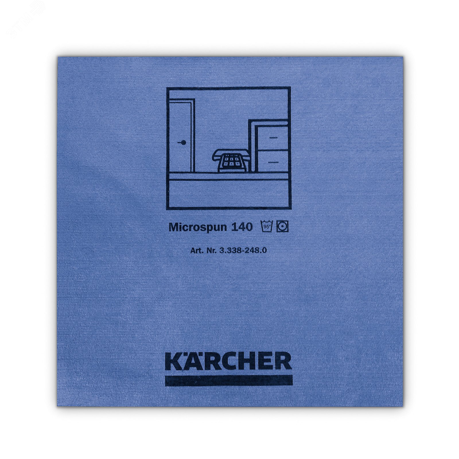 Изображение товара Салфетка из микроволокна Microspun 37,5 х 38 см, синие