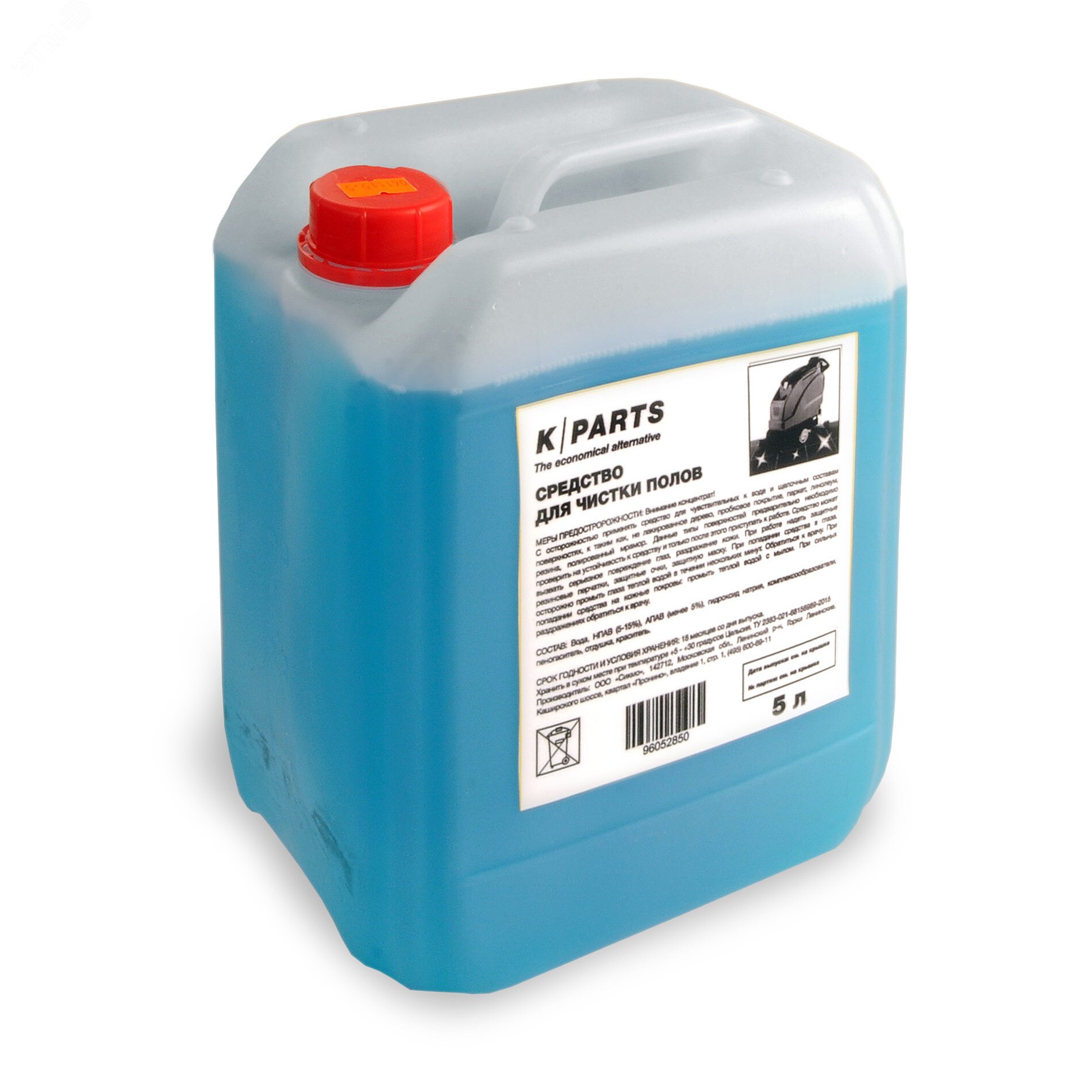 Изображение товара Средство для ручного и машинного мытья полов K-Parts, 5 л. (шт)