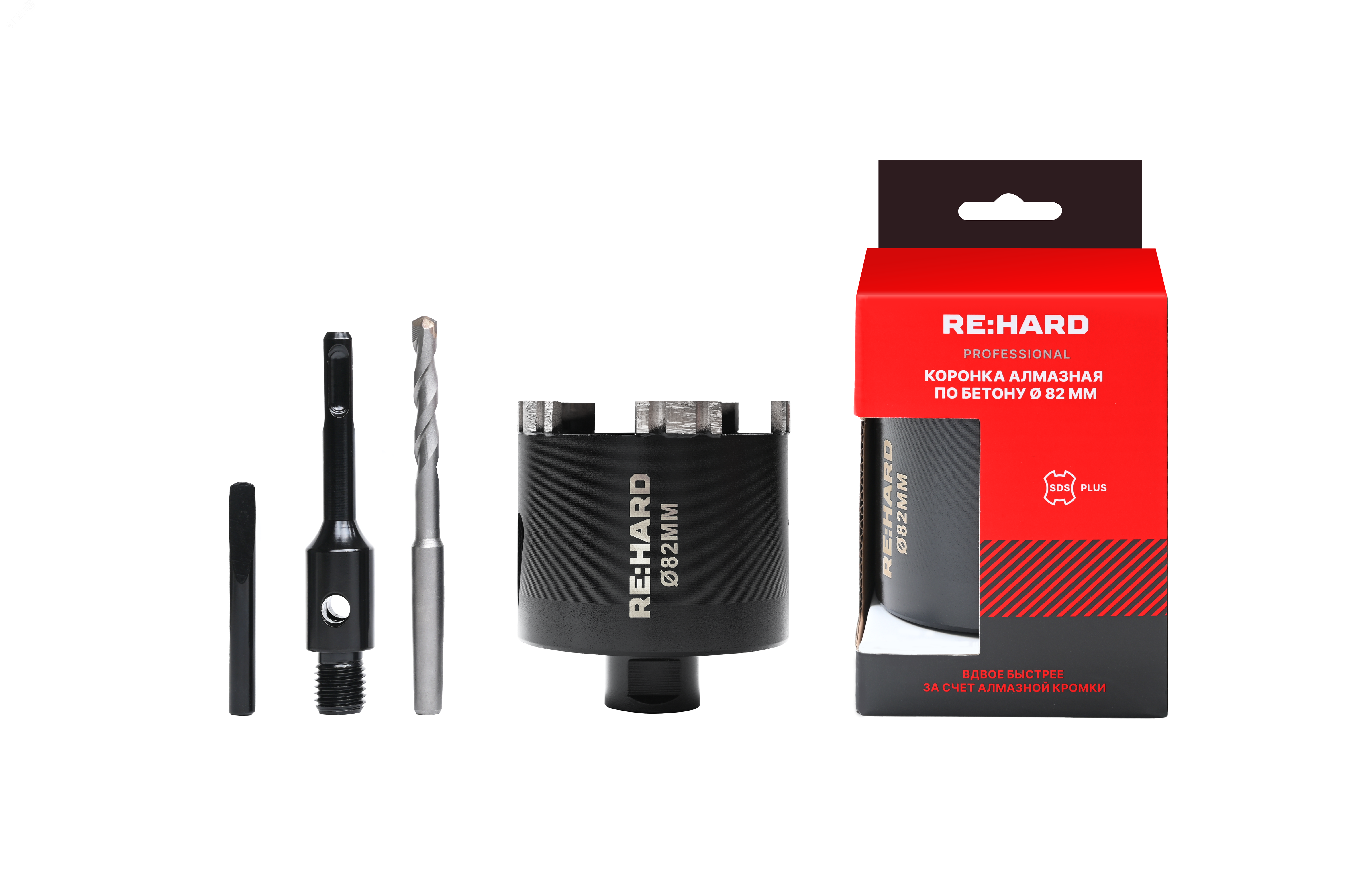 Изображение товара Коронка алмазная по бетону SDS plus 82 мм (шт)