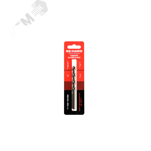 Изображение товара Сверло по металлу ц/х 7х109х69 HSSE-CO5 DIN 338 135 градусов (шт)