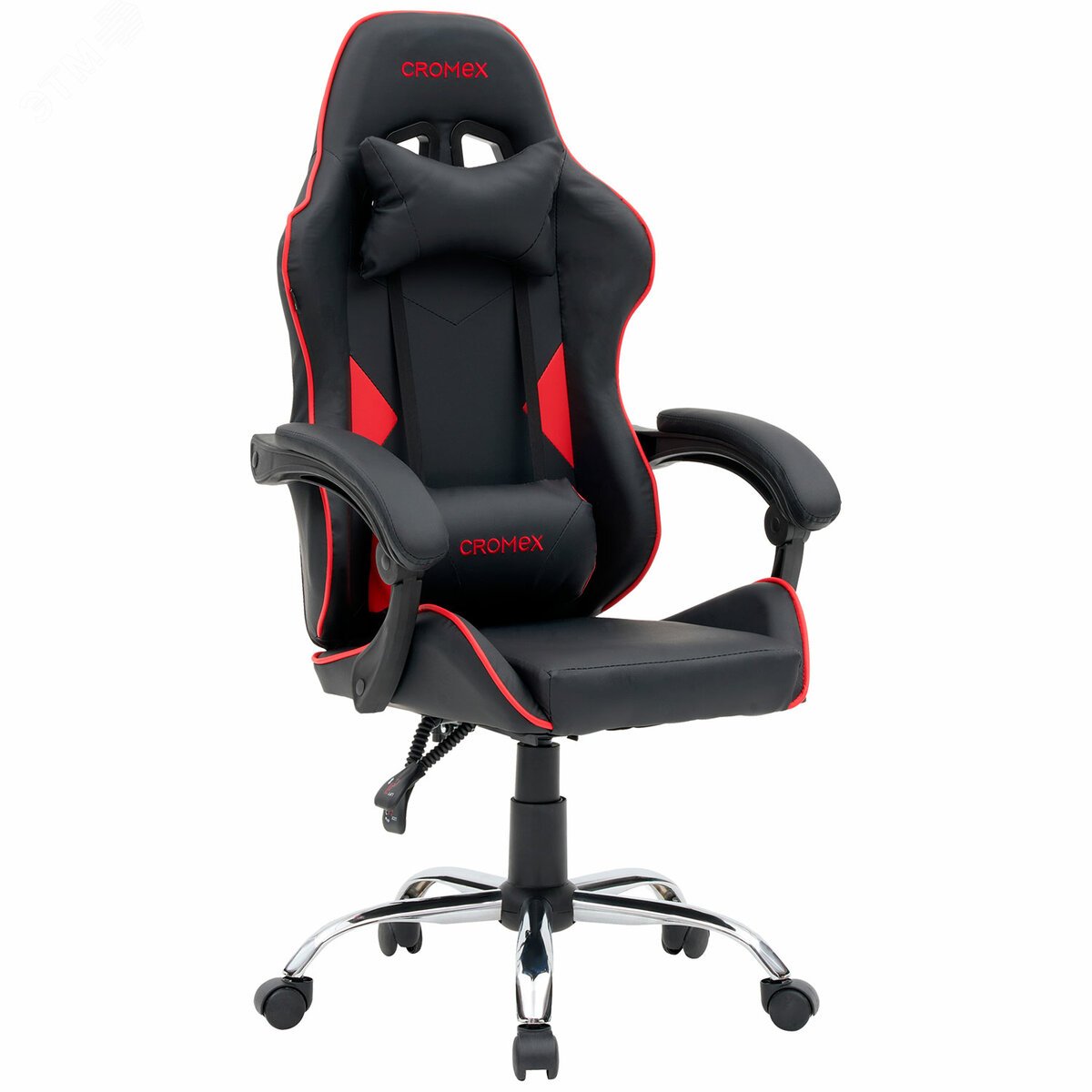 Изображение товара Кресло компьютерное Joker GM-125, две подушки, экокожа, черное/красное (шт)