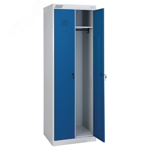 Изображение товара Шкаф металлический для одежды ШРК-22-800, двухсекционный (в1850 х ш800 х г500 мм, 34кг), разборный (шт)