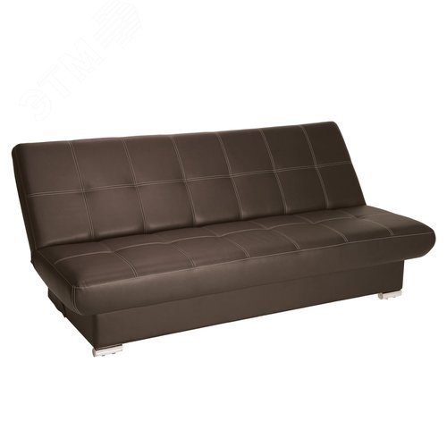 Изображение товара Диван мягкий раскладной ''Модесто'' (ш1900 х г900 х в820), экокожа, коричневый (шт)