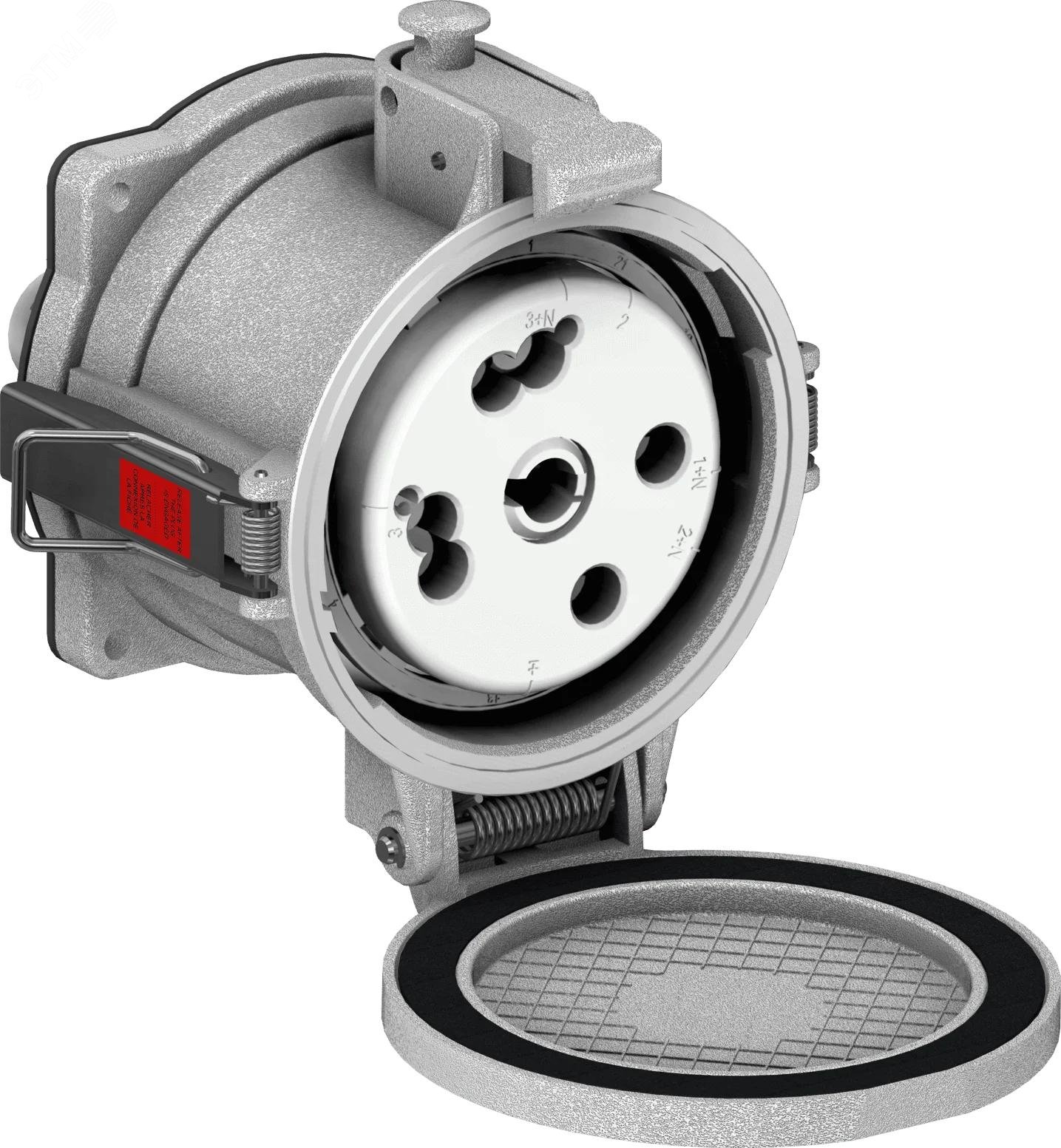 Изображение товара Встраиваемая панельная силовая розетка 250А IP66/67 3P+E 380-440V