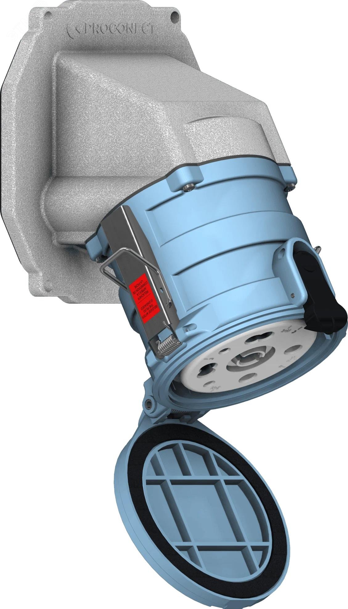 Изображение товара Розетка панельная встраиваемая угловая 150A 3P+N+E 380V IP66/67 (шт)