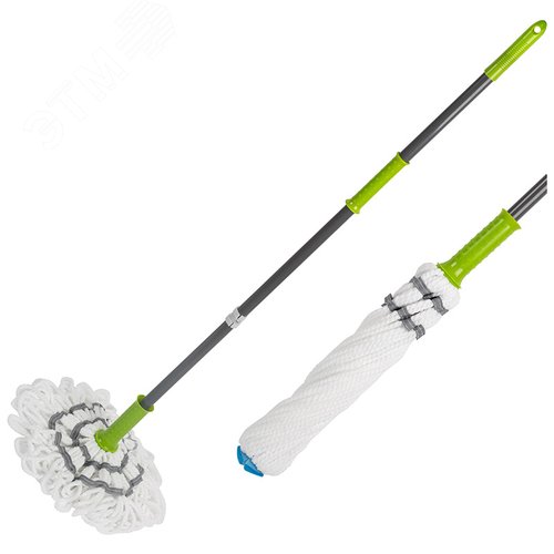 Изображение товара Швабра для пола ''ТВИСТ лайт'' с насадкой из микрофибры (шт)