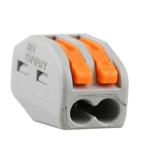 Клеммник 2 конт. зажимной электромонт., шаг 4.6 мм (пров. до 2.5 кв.мм)