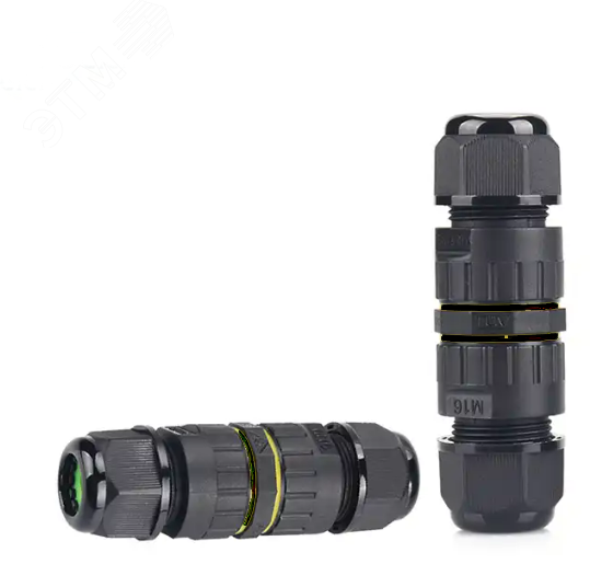 Изображение товара Коннектор кабельный 3 конт. электромонт. IP68 Fucon EW-M16-3P