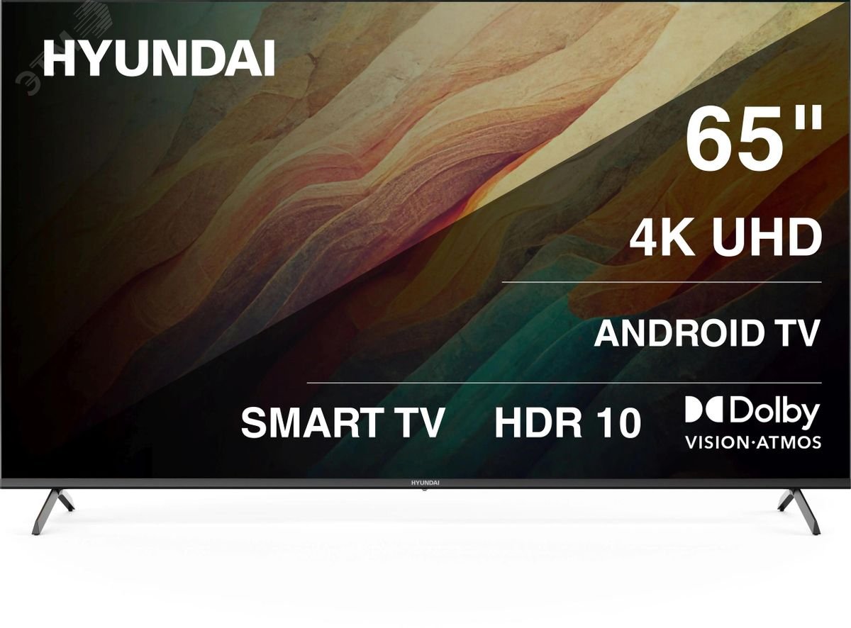 Изображение товара Телевизор LED 65'' Android TV Frameless Metal 4K Ultra HD 60Hz DVB-T DVB-T2 DVB-C DVB-S DVB-S2 USB WiFi Smart TV, черный (шт)