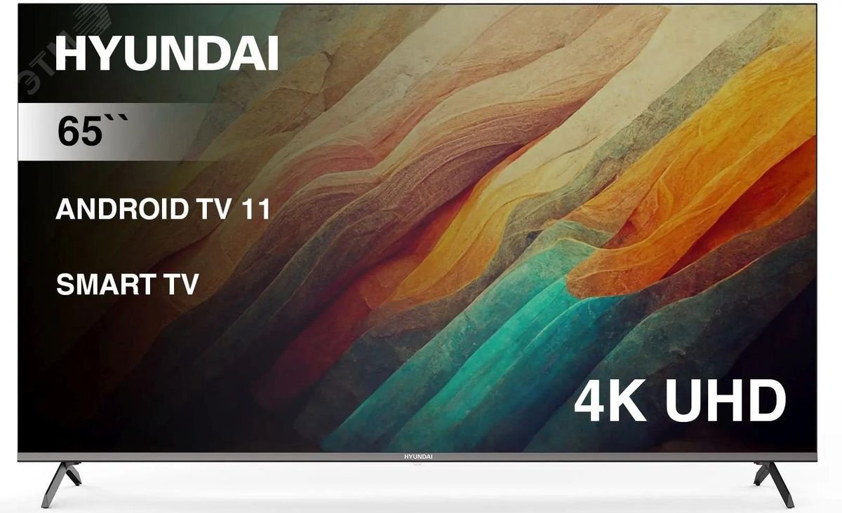 Изображение товара Телевизор Hyundai 65 4K Ultra HD Android TV Frameless USB WiFi DVB-T DVB-S2