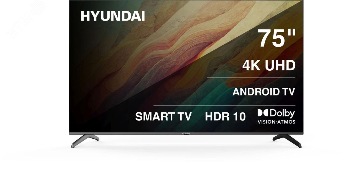 Изображение товара Телевизор Hyundai 75 LED 4K Ultra HD Android Smart TV with Dolby Atmos