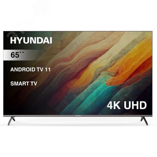 Изображение товара Телевизор LED 65'' Android TV Frameless Metal 4K Ultra HD 60Hz DVB-T DVB-T2 DVB-C DVB-S DVB-S2 USB WiFi Smart TV, черный/серебристый (шт)