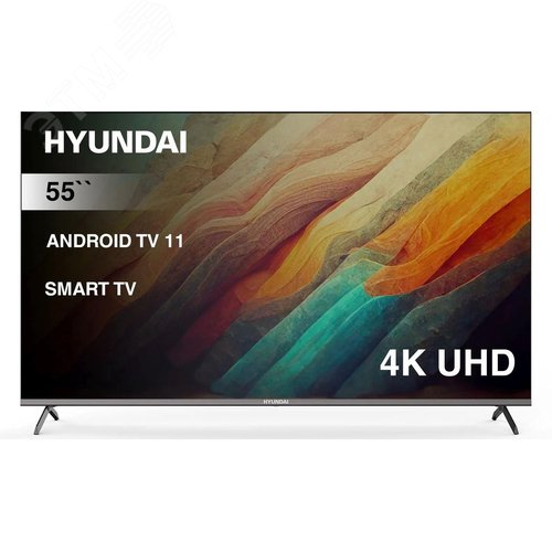 Изображение товара Телевизор LED 55'' Android TV Frameless Metal 4K Ultra HD 60Hz DVB-T DVB-T2 DVB-C DVB-S DVB-S2 USB WiFi Smart TV, черный (шт)