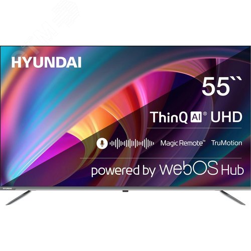 Изображение товара Телевизор LED 55'' WebOS Frameless Metal 4K Ultra HD 60Hz MEMC DVB-T DVB-T2 DVB-C DVB-S DVB-S2 USB WiFi Smart TV, серый/серый (шт)