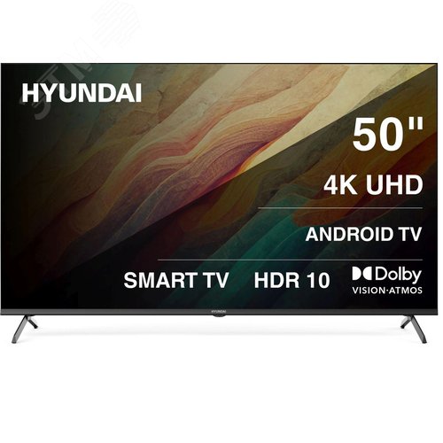 Изображение товара Телевизор LED 50'' Android TV Frameless 4K Ultra HD 60Hz MEMC DVB-T DVB-T2 DVB-C DVB-S DVB-S2 USB WiFi Smart TV,черный (шт)