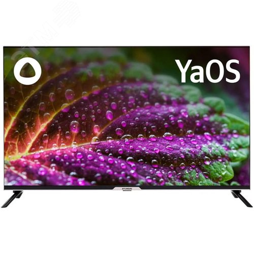 Изображение товара Телевизор LED 43'' Яндекс ТВ Frameless 4K Ultra HD 60Hz DVB-T DVB-T2 DVB-C DVB-S DVB-S2 USB WiFi Smart TV, черный (шт)