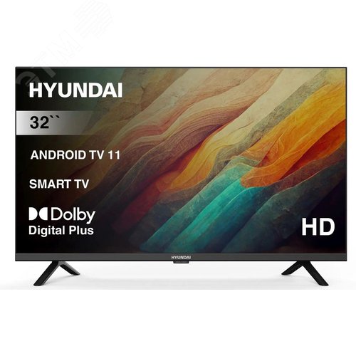 Изображение товара Телевизор LED 32'' Android TV Frameless HD 60Hz DVB-T2 DVB-C DVB-S DVB-S2 USB WiFi Smart TV, черный (шт)