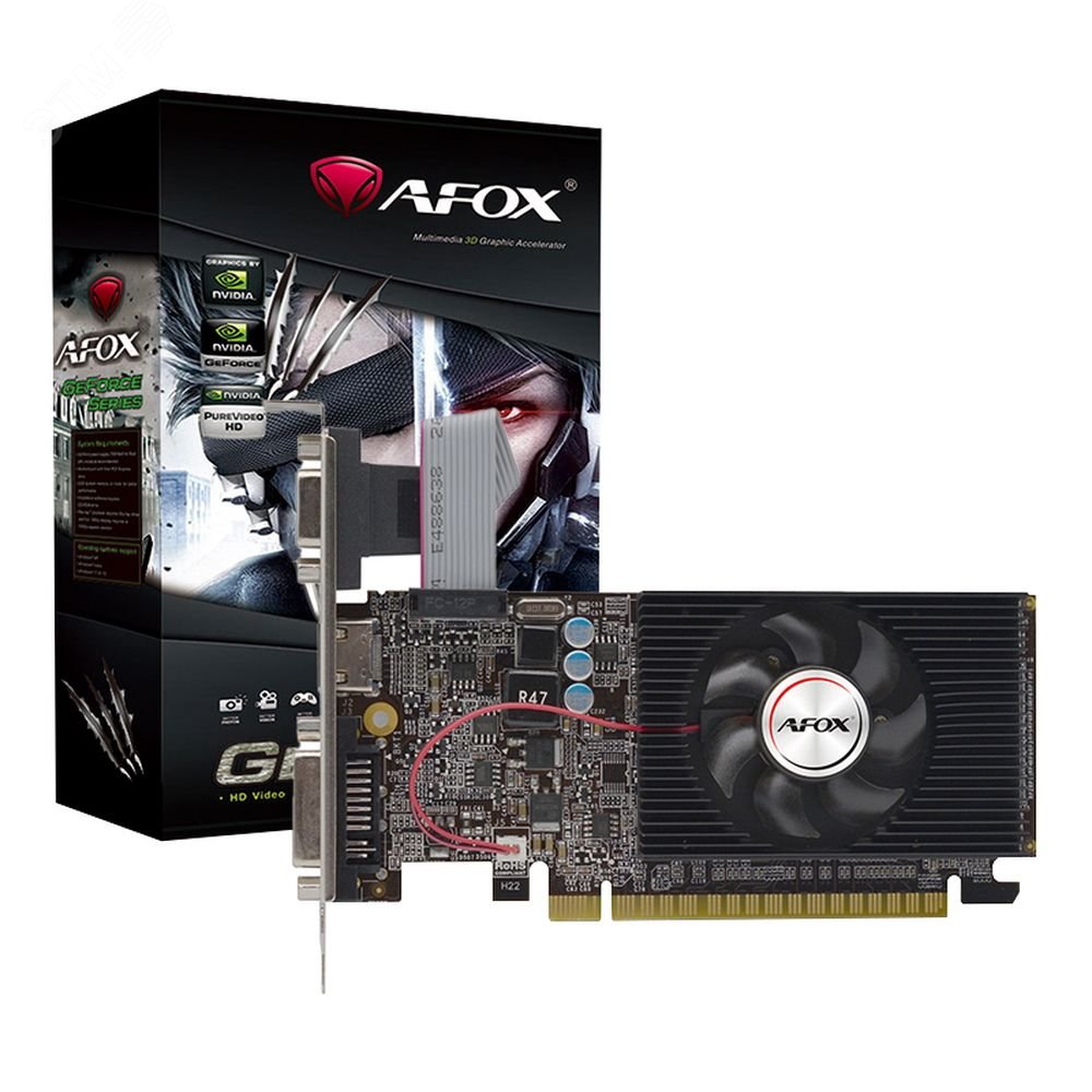 Изображение товара Видеокарта GT610, NVIDIA GEFORCE GT610, 1 ГБ, GDDR3, PCI-Express 2.0, 1 куллер (шт)