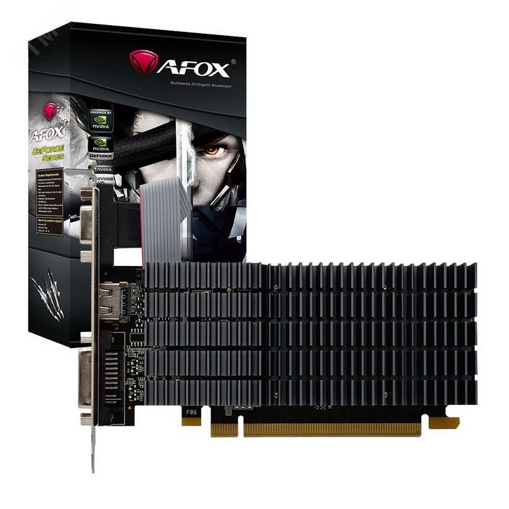 Изображение товара Видеокарта GT710, NVIDIA GEFORCE GT710, 2 ГБ, DDR3, PCI-Express 2.0 (шт)