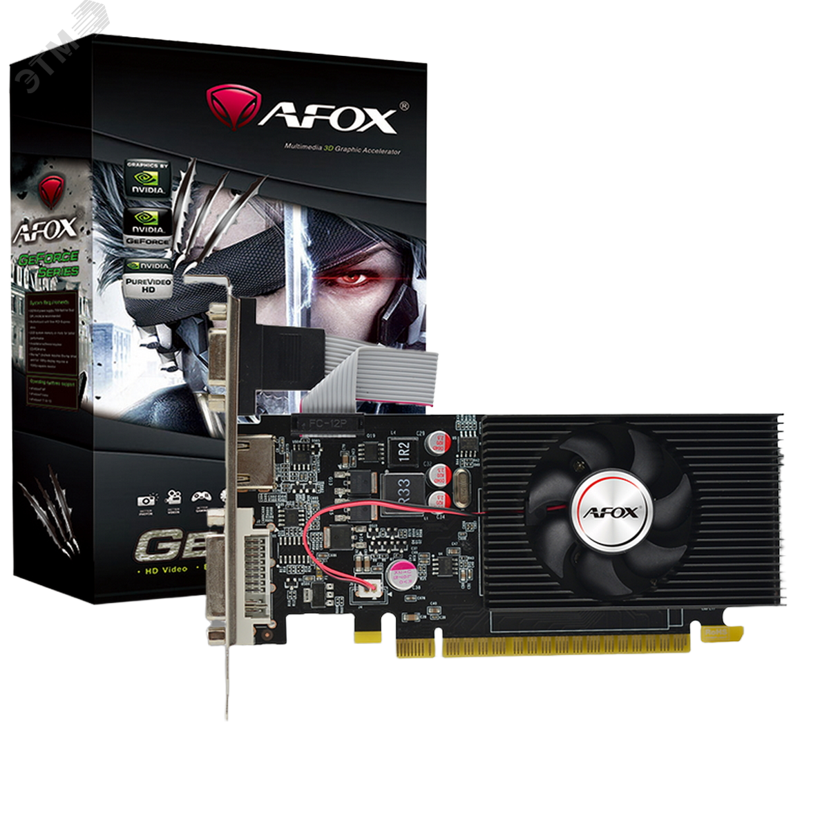 Изображение товара Видеокарта GT730, NVIDIA GEFORCE GT730, 4 ГБ, GDDR3, PCI-Express 2.0, 1 куллер (шт)