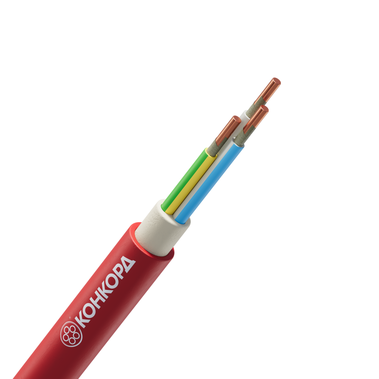 Кабель силовой ВВГнг(A)-FRLS 3х2,5ок(N,PE)-1 красный (бар) ТРТС