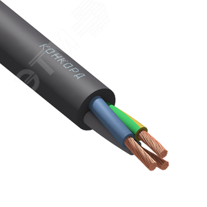 Кабель силовой КГТП-ХЛ 3х16(N.PE) 380/660-2 - фото 1