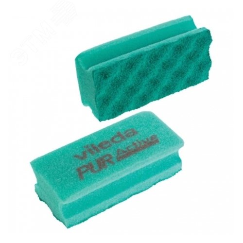 Изображение товара Губка ''ПурАктив'', 6,3х14 см, зеленый, 10 шт (упак)