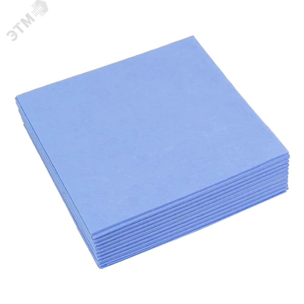 Изображение товара Салфетка универсальная 38х40см, голубой, 10 шт (упак)