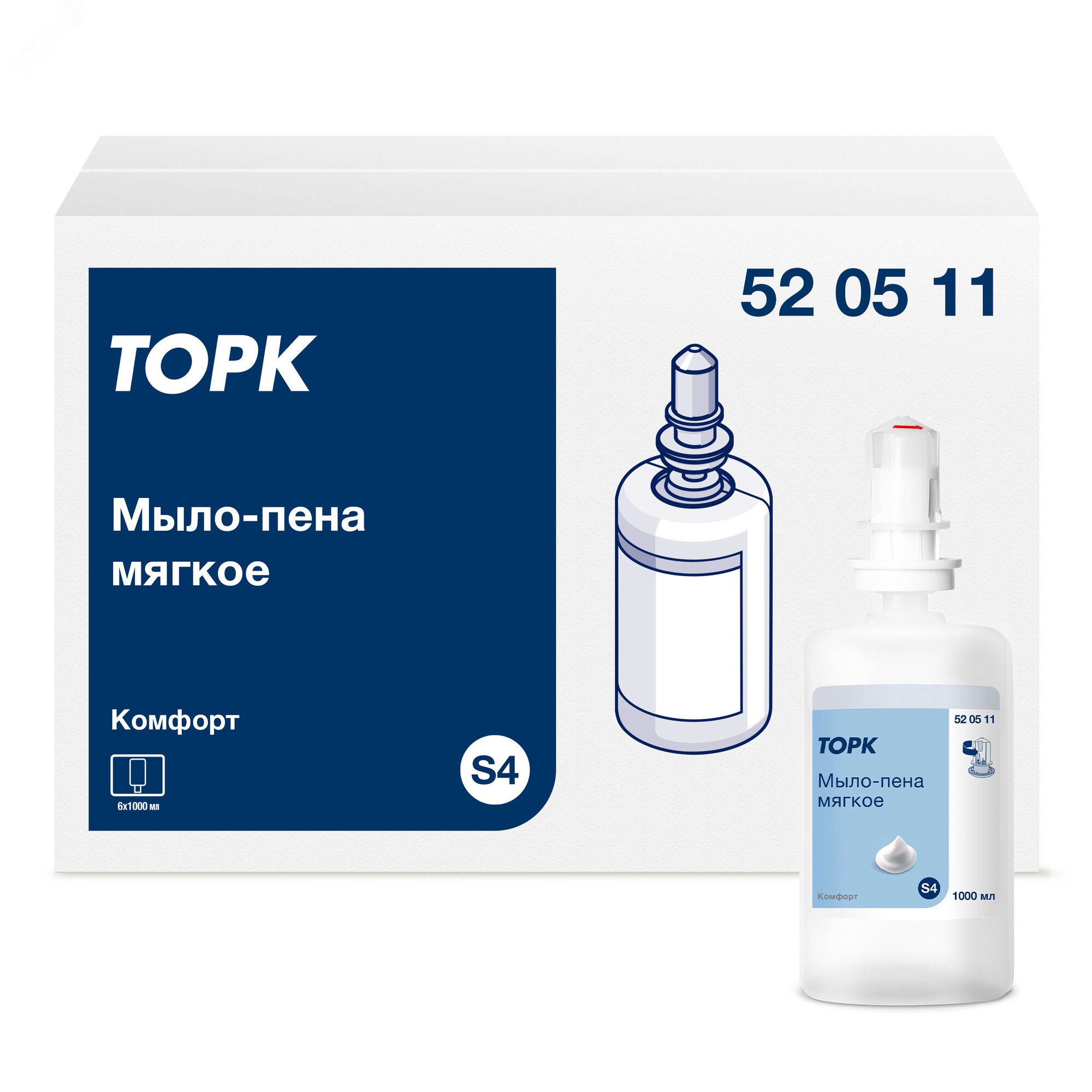 Изображение товара Жидкое мягкое мыло-пена Торк Advanced 1 л