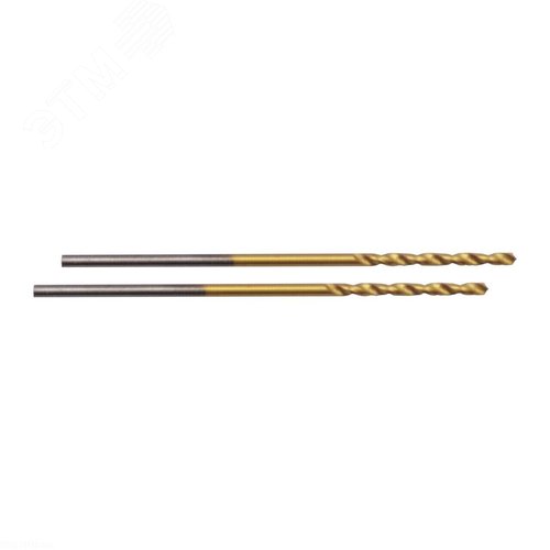 Изображение товара Сверло по металлу 1.0х34, 12мм, 2шт Hilberg Cobalt 5% TOP (шт)