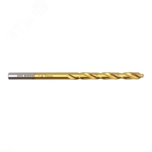 Изображение товара Сверло по металлу 4.2х75, 43мм Hilberg Cobalt 5% TOP (шт)