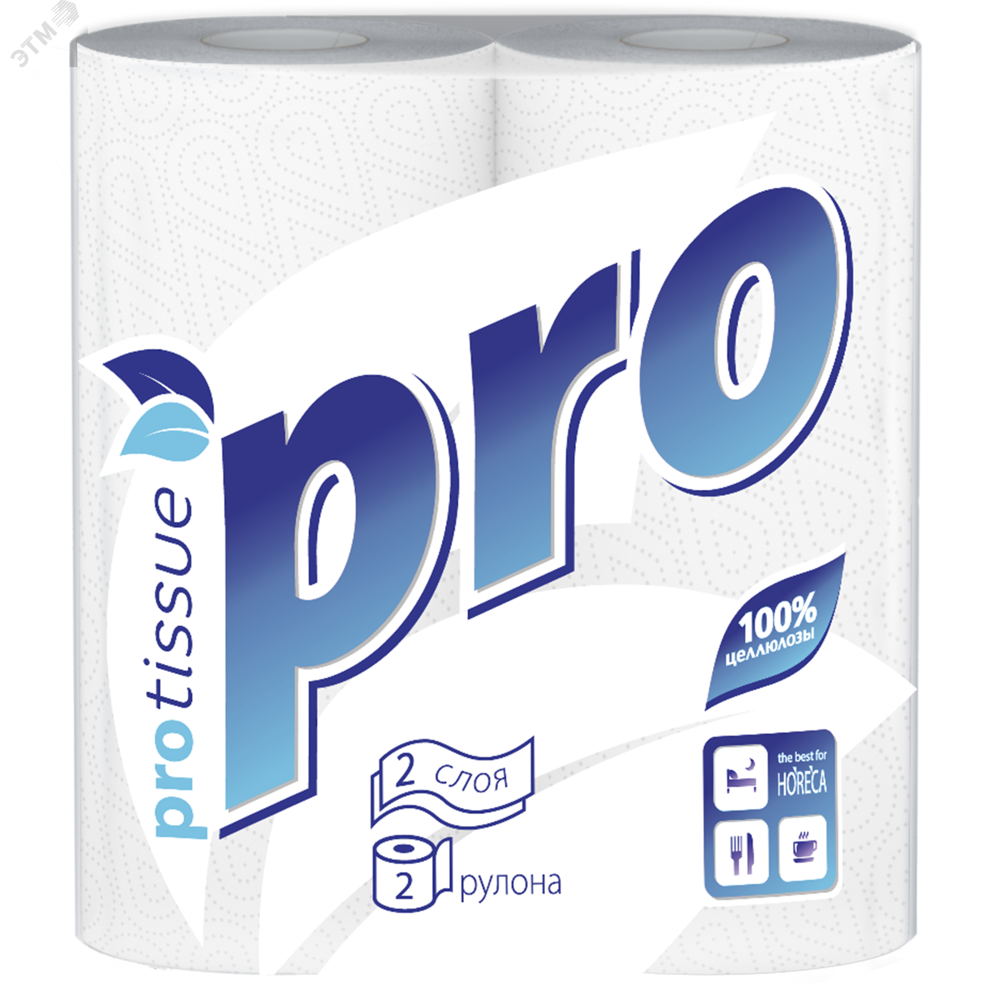 Изображение товара Бумажные полотенца PROtissue рулонные 15 м двухслойные, для кухни и дома
