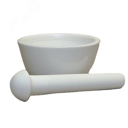 Изображение товара Фарфоровая ступка №2 70/40 мм ГОСТ 9147-80 популярный выбор для кухни