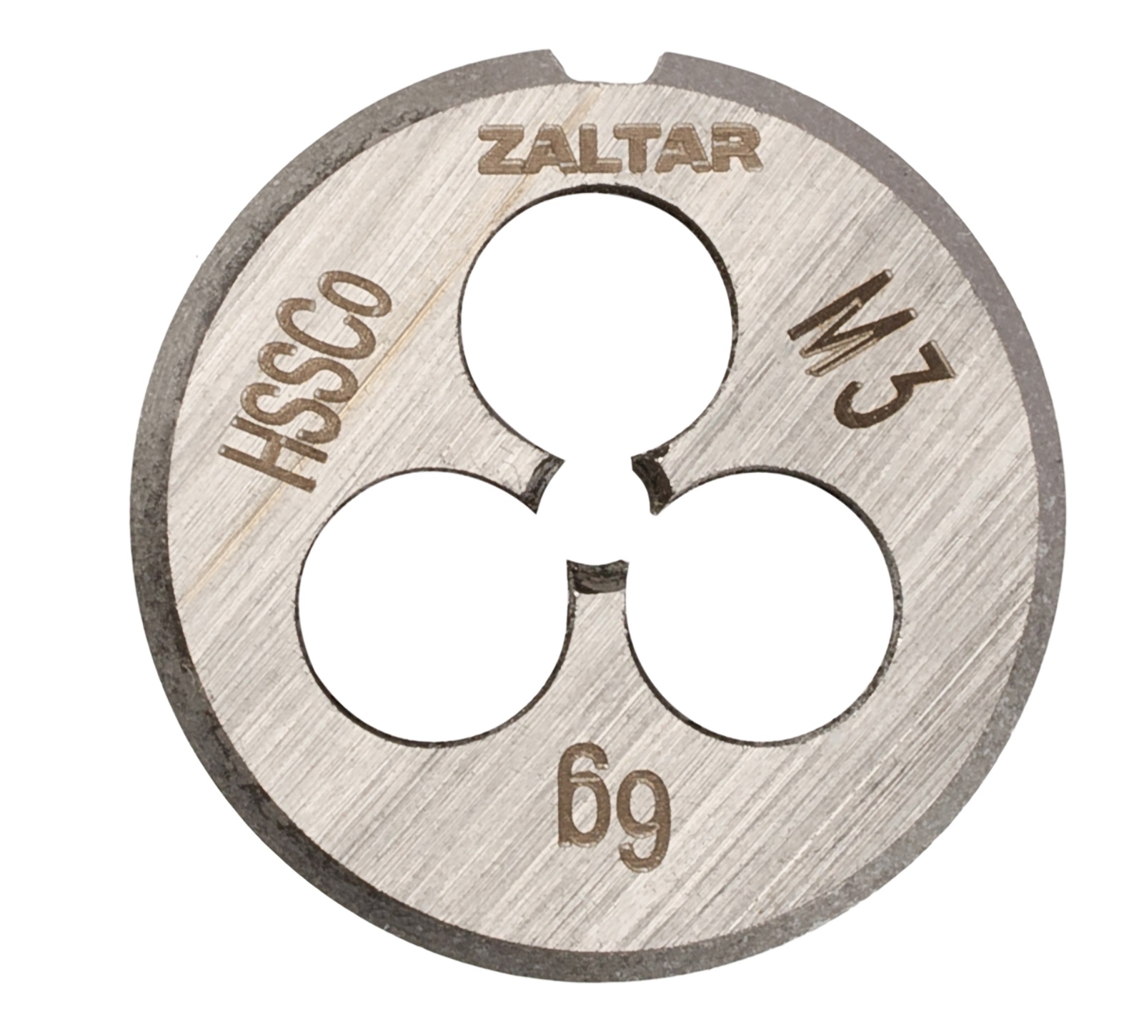 Плашка круглая резьбонарезная HSS-E, DIN 223 B (DIN EN 22568), M3x0.5, 20x5