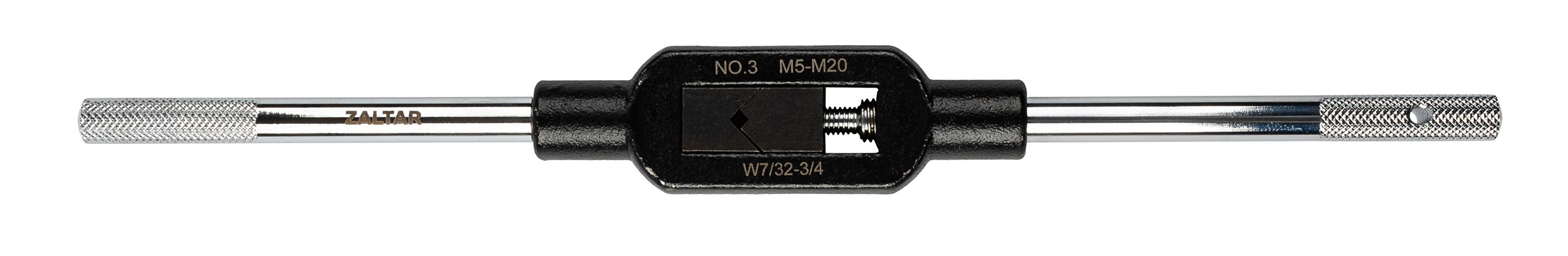 Метчикодержатель регулируемый GT, DIN 1814, номер 3, M5-20, Диаметр 4,9-12,0, 380 мм, сталь